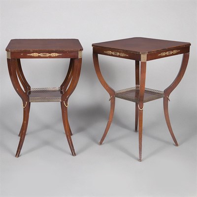 Lot 169 - Pair of Empire Style Metal Mounted Mahogany...
