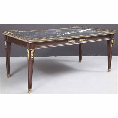Lot 754 - Louis XVI Style Gilt-Metal Mounted Mahogany...