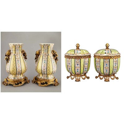 Lot 203 - Assembled French Style Gilt-Metal Mounted...