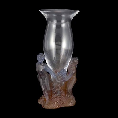 Lot 629 - Daum Molded Pate-de-Cristal and Blown Glass...