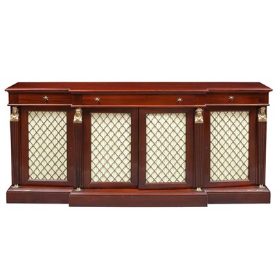 Lot 715 - Empire Style Gilt-Metal Mounted Mahogany...