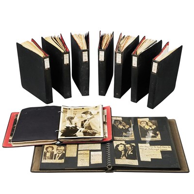 Lot 1143 - [CRAWFORD, JOAN] Group of eight scrapbooks...