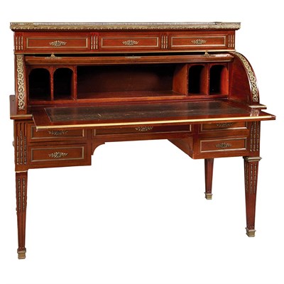 Lot 713 - Louis XVI Style Brass Mounted Mahogany...