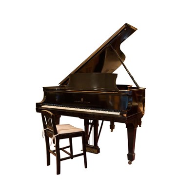 Lot 160 - Steinway & Sons Ebonized Grand Piano Circa...
