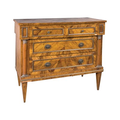 Lot 1289 - Italian Neoclassical Olivewood Chest of...