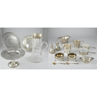 Lot 1341 - Group of Sterling Silver Table Articles...