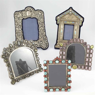 Lot 1328 - Group of Five Sterling Silver Photograph...
