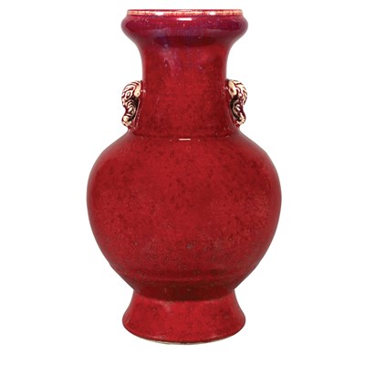 Lot 447 - Chinese Sang De Boeuf Glazed Porcelain Vase...