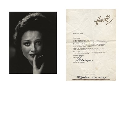 Lot 1138 - [CRAWFORD, JOAN] Gelatin silver print of Joan...