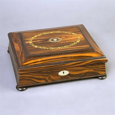 Lot 1564 - Anglo-Indian Inlaid Rosewood Jewel Box Length...