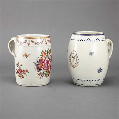 Lot 1502 - Two Chinese Export Porcelain Mugs Height of...