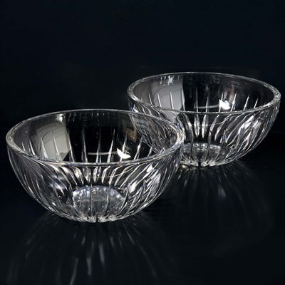 Lot 1610 - Pair of Wedgwood Cut Glass Bowls Diameter 10...