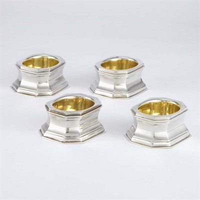 Lot 1538 - Set of Four Tiffany & Co. Sterling Silver Open...