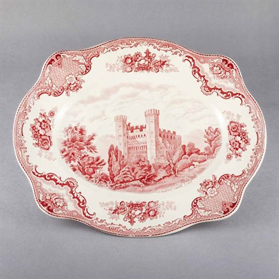 Lot 1499 - English Transfer Decorated Porcelain Platter...