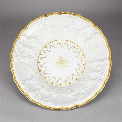 Lot 1497 - Capodimonte Putti Molded Porcelain Charger...