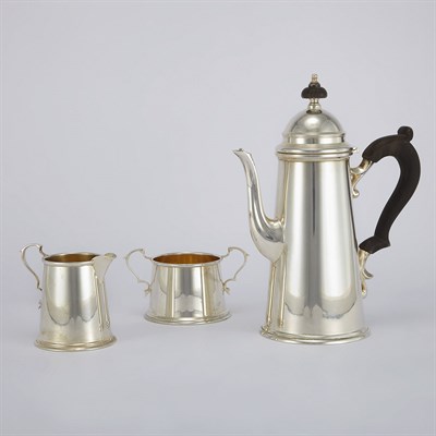 Lot 1541 - American Sterling Silver Three-Piece Coffee...