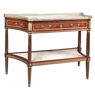 Lot 344 - Louis XVI Brass Bound Console Desserte Circa...