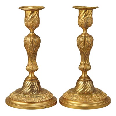 Lot 334 - Pair of Louis XVI Style Gilt-Bronze...