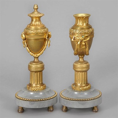 Lot 472 - Pair of Louis XVI Style Gilt-Bronze...