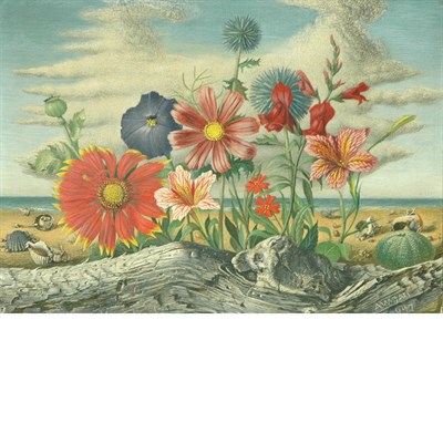 Lot 2 - 20th Century School Flowers, Driftwood and...