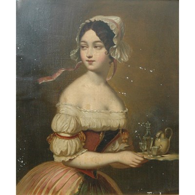 Lot 46 - German School 19th Century Two Ladies Petting...