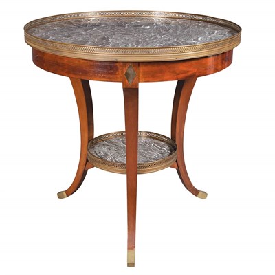 Lot 424 - Continental Neoclassical Style Brass Inlaid...