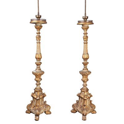 Lot 189 - Pair of Italian Neoclassical Style Painted and...