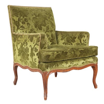 Lot 255 - Louis XV Beechwood Bergere The rectangular...