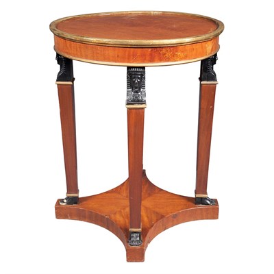 Lot 373 - Regency Style Parcel Gilt Mahogany Side Table...