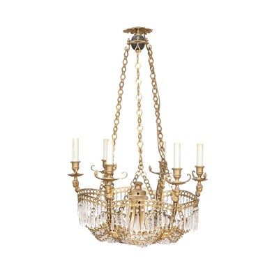 Lot 381 - Russian Neoclassical Gilt and Patinated-Bronze...