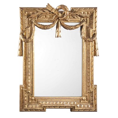 Lot 366 - Louis XVI Style Gilt-Wood Mirror 19th Century...