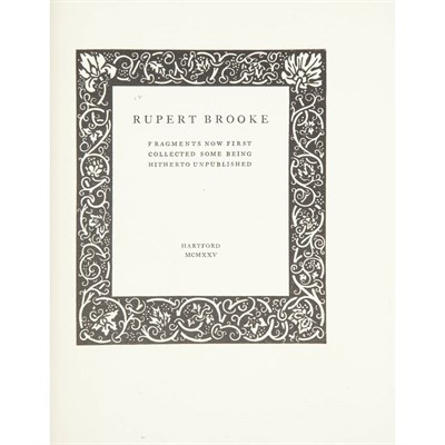 Lot 194A - BROOKE, RUPERT Fragments Now First Collected......