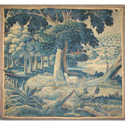 Lot 522 - Flemish Verdure Tapestry Panel Belgium, 18th...