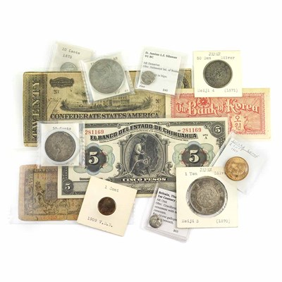 Lot 239 - United States and Foreign Coin and Bank Note...