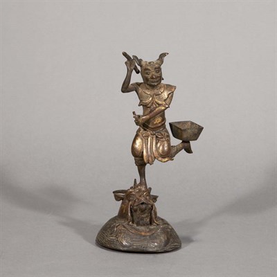 Lot 488 - Chinese Parcel Gilt Figure of a Daoist Deity...