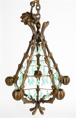 Lot 446 - Franck Evennou for Daum Patinated Bronze and...