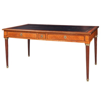 Lot 247 - Louis XVI Style Gilt-Bronze Mounted Inlaid...