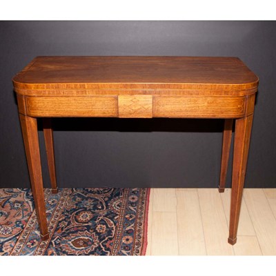 Lot 437 - George III Style Fruitwood Fold-Over Games...