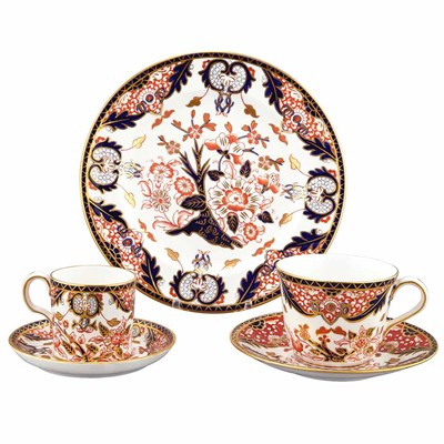 Lot 160 - Royal Crown Derby Porcelain Dessert Service In...
