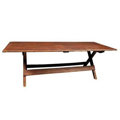 Lot 246 - American Pine Sawbuck Table Probably Maine,...