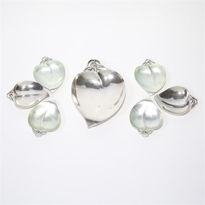 Lot 1562 - Set of Six Tiffany & Co Sterling Silver...