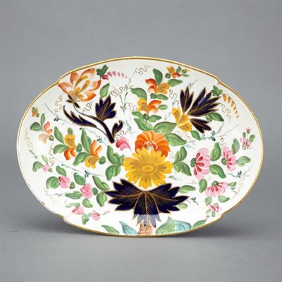 Lot 1600 - Pair of English Floral Decorated Porcelain...