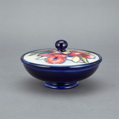 Lot 1597 - Moorcroft Glazed Pottery Covered Bowl