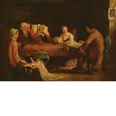 Lot 33 - Attributed to Francis William Edmonds Reading...