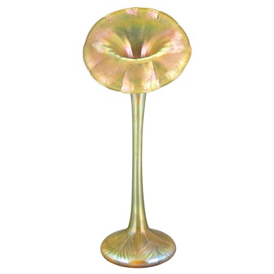 Lot 545 - American Jack-in-the-Pulpit Glass Vase Early...