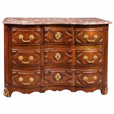 Lot 363 - Regence Style Gilt-Bronze Mounted Walnut...