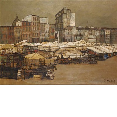 Lot 102 - Nicola Simbari Italian, b. 1927 Untitled, 1957...