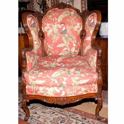 Lot 247 - Victorian Carved Mahogany Armchair