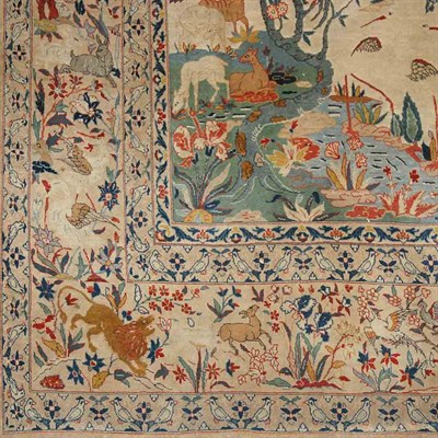 Lot 524 - Isfahan Rug Central Iran, mid 20th century...
