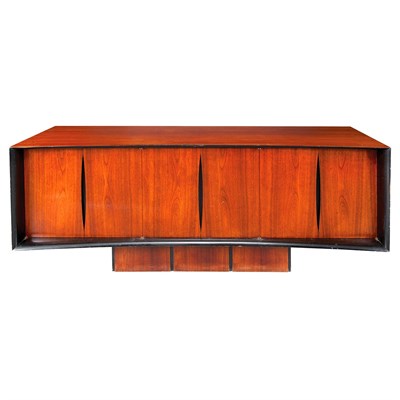 Lot 192 - Style of Vladimir Kagan Credenza Mahogany and...